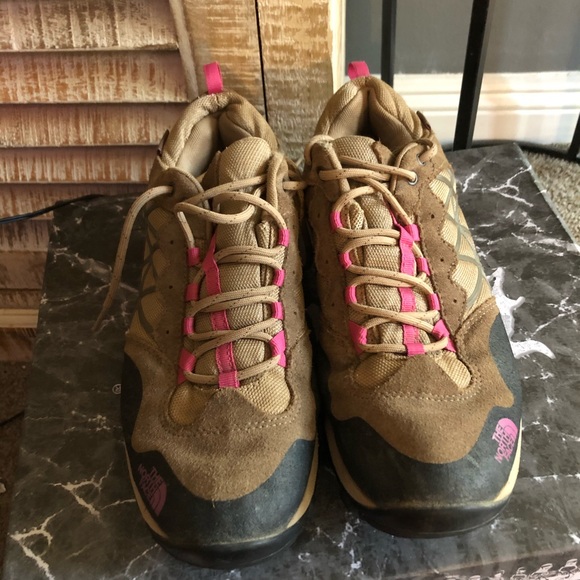 The North Face Shoes | North Face Vibram Hiking Shoes | Color: Brown/Pink | Size: 8.5 | Chjonesy1218's Closet